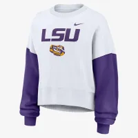 LSU Tigers Primetime жіноча Nike College Pullover Crew колір білий
