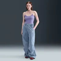 Nike Sportswear Chill Knit жіноча Tight Cami Tank колір фіолетовий