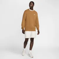 Nike Club чоловічі Crew-Neck Sweater колір коричневий