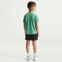 Nike Dri-FIT Little детские футболка and шорты набор цвет черный