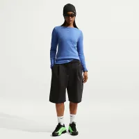 Nike Sportswear женская Tight Long-Sleeve Ribbed футболка синий