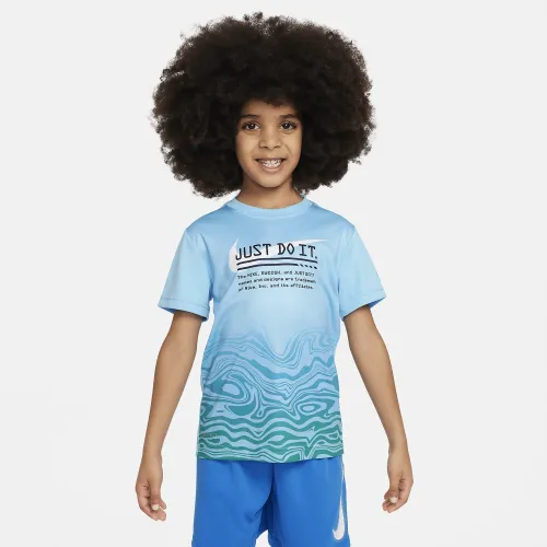 Nike Dri-FIT Little детские Graphic футболка синий