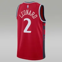 Nike Kawhi Leonard LA Clippers 2024/25 Statement Edition мужские Jordan Dri-FIT NBA Swingman Jersey цвет красный