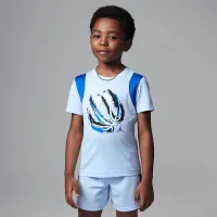 Nike Jordan Little дитячі Bball Fire Mixed 2-Piece шорти комплект блакитний