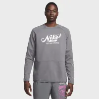 Nike чоловічі Dri-FIT Fleece Fitness Crew-Neck Top колір сірий