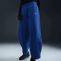 Nike Sportswear Phoenix Fleece женская Mid-Rise оверсайз Tapeцвет красный Pants синий