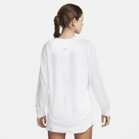 Nike One Relaxed жіноча Dri-FIT Long-Sleeve Top колір білий