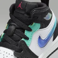 Nike Jordan 1 Mid SE Baby/Toddler Кросівки колір чорний