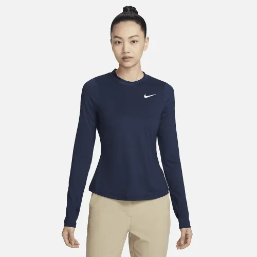 Nike Dri-FIT UV Victory жіноча Long-Sleeve Printed для гольфу Top блакитний