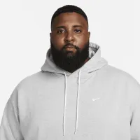 Nike Solo Swoosh чоловічі Fleece Толстовка з капюшоном колір сірий