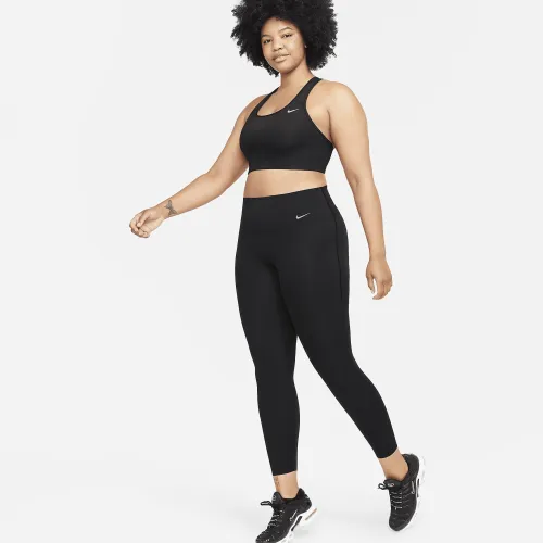 Nike Universa жіноча Medium-Support З високою талією 7/8 лосіни з кишенямиколір чорний