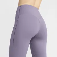 Nike Universa жіноча Medium-Support З високою талією 7/8 лосіни з кишенямиколір фіолетовий