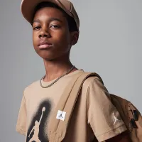 Nike Jordan MVP Big детские Airbrushed Jordan футболка цвет коричневый