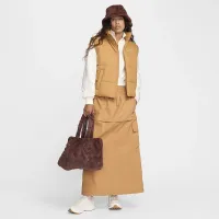 Nike Sportswear Faux Fur Tote (10L) колір коричневий