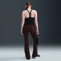 Nike Zenvy женская С высокой Талией Flaцвет красный лосины цвет красный