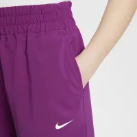 Nike Dri-FIT One Big дитячі (Girls') Woven тренувальні Pants колір фіолетовий