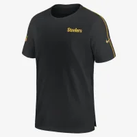 Pittsburgh Steelers Sideline Coach чоловічі Nike Dri-FIT NFL Top колір чорний