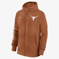 Texas Longhorns Sideline Team Issue мужские Nike College Full-Zip Толстовка с капюшоном Orange