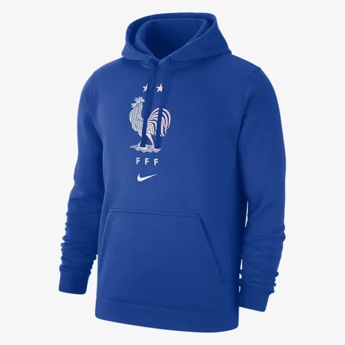 FFF Club Fleece чоловічі Nike Soccer Pullover Толстовка з капюшоном блакитний