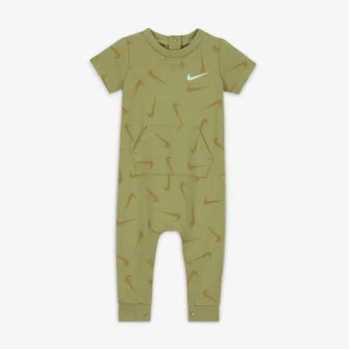 Nike Baby (3-6M) Printed Short Sleeve Coverall цвет зеленый