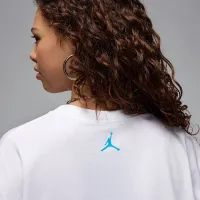 Nike Jordan жіноча оверсайз Graphic футболка колір білий
