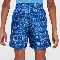 Nike Multi Big детские (для мальчиков) Dri-FIT Woven шорты синий
