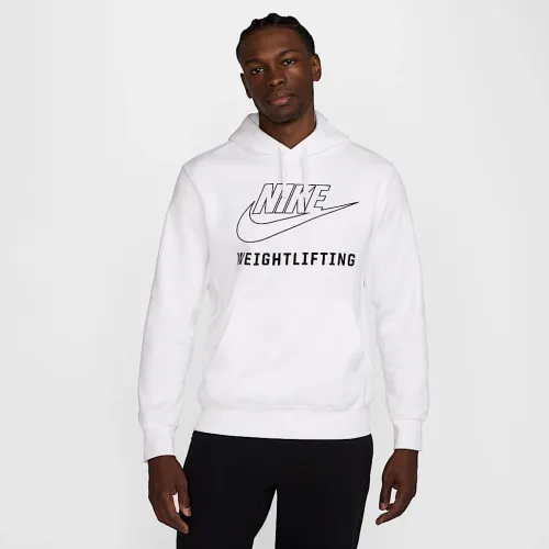 Nike чоловічі Weightlifting Pullover Толстовка з капюшоном колір білий
