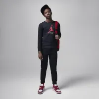 Nike Jordan Big детские Baseline Flight Long Sleeve футболка цвет черный