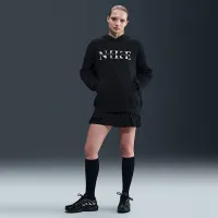 Nike Sportswear Phoenix Fleece женская оверсайз Pullover Толстовка с капюшоном цвет черный