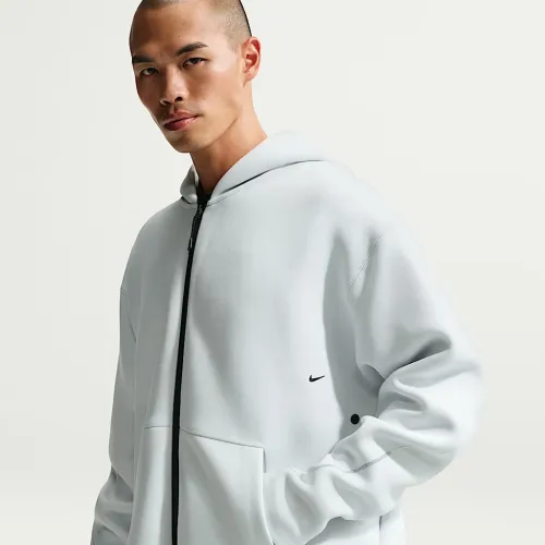 Nike Tech мужские Fleece Full-Zip Толстовка с капюшоном цвет белый