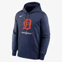 Detroit Tigers 2024 Postseason Authentic Collection Men’s Nike Therma MLB Pullover Толстовка з капюшоном блакитний