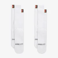 NikeCourt Multiplier Cushioned Tennis Crew носки (2 пары) цвет белый
