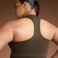 NikeSKIMS Matte жіноча Mock-Neck Racerback Tank Top колір коричневий
