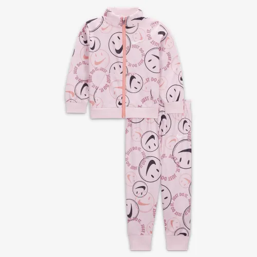 Nike Smiley Swoosh Printed Tricot набор Baby Tracksuit Pink