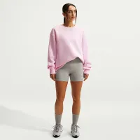 Nike Sportswear Phoenix Fleece женская оверсайз Crew-Neck свитшот Pink