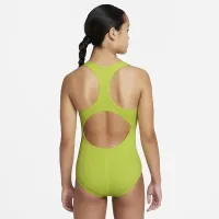 Nike Essential Big дитячі (Girls') Racerback 1-Piece Swimsuit колір зелений