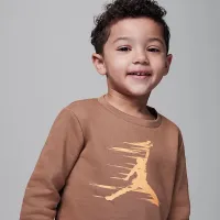 Nike Jordan MJ Flight MVP Toddler 2-Piece Fleece Crew набор цвет коричневый