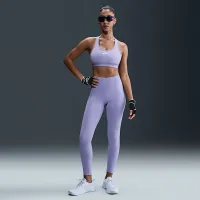 Nike One женская С высокой Талией 7/8 лосины с карманамицвет фиолетовый