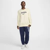Paris Saint-Germain Phoenix Fleece женская Nike Soccer оверсайз Crew-Neck свитшот цвет белый