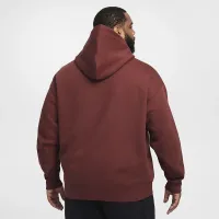 Nike Solo Swoosh чоловічі Full-Zip Толстовка з капюшоном колір коричневий
