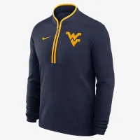 West Virginia Mountaineers Victory мужские Nike Dri-FIT College 1/2-Zip Long-Sleeve Top синий