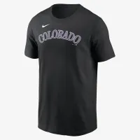 Colorado Rockies Fuse Wordmark чоловічі Nike MLB футболка колір сірий