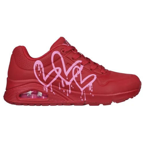 Кросівки Жіночі Skechers UNO DRIPPING IN LOVE (177980-RDPK)