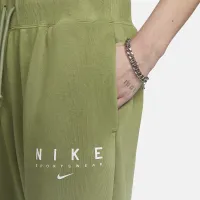 Nike Sportswear Phoenix Fleece жіноча З високою талією оверсайз Sweatpants колір зелений