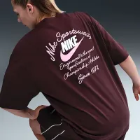 Nike Sportswear жіноча оверсайз футболка колір червоний
