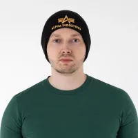 Шапка Alpha Industries 3D Beanie 168910583 -  Черная