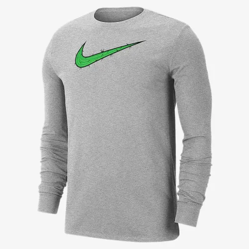 Nike мужские Dri-FIT для гольфа Long-Sleeve футболка цвет серый