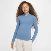 Nike Sportswear Girls' Long-Sleeve Top блакитний