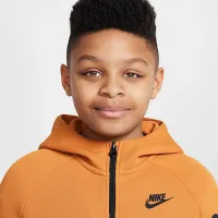 Nike Sportswear Tech Fleece Big детские Full-Zip Толстовка с капюшоном Orange