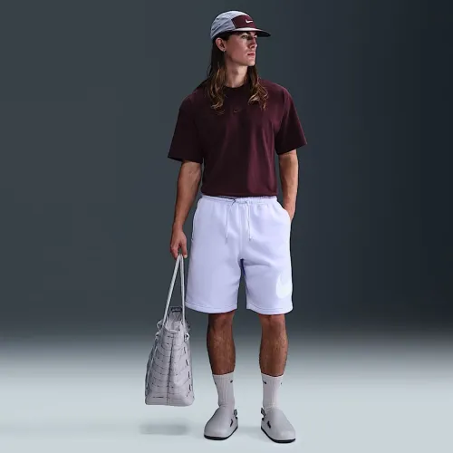 Nike Club мужские Fleece шорты цвет фиолетовый